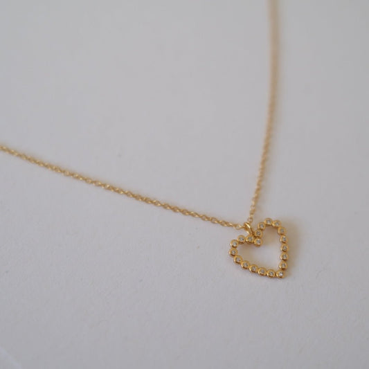 Heart of a diamond necklace N14