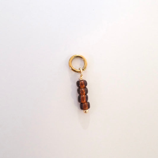 Nut brown bar charm C55