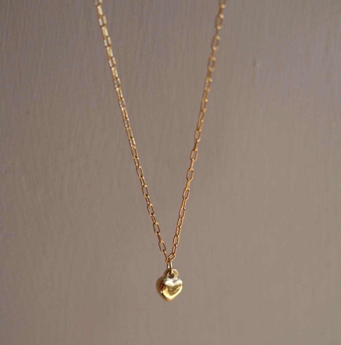 Heart drop dainty necklace N49